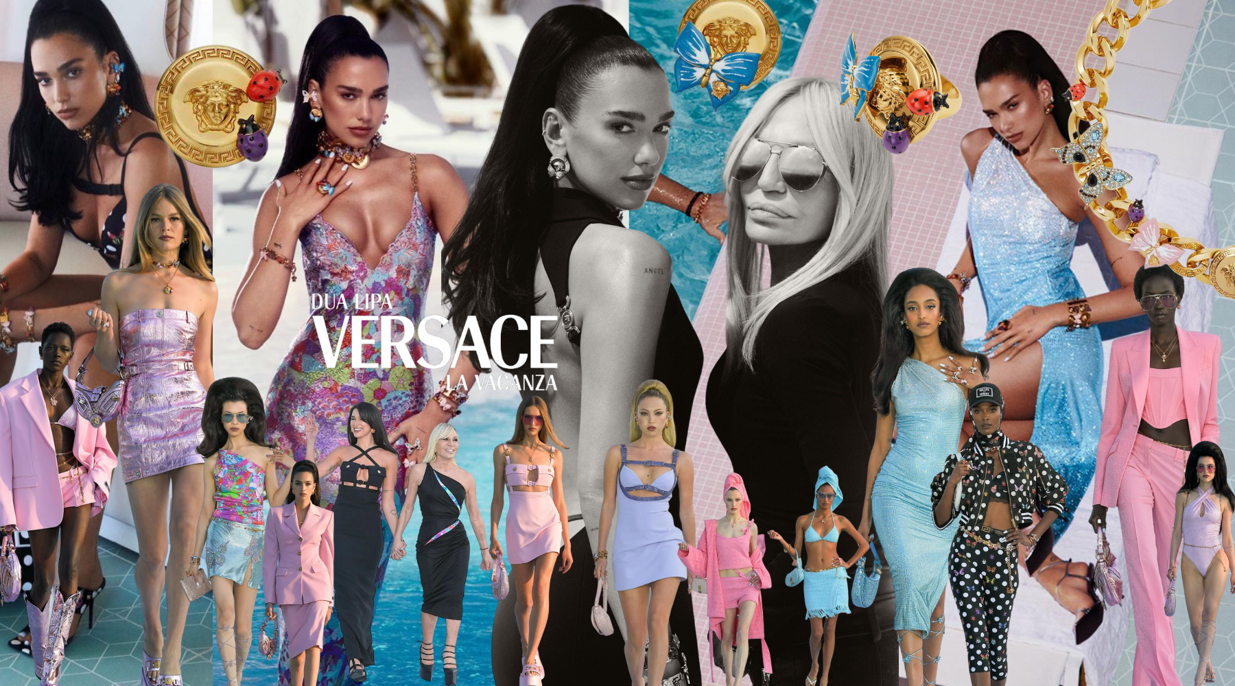 Dua Lipa x La Vacanza: The Collaboration by Versace unveiled in Cannes