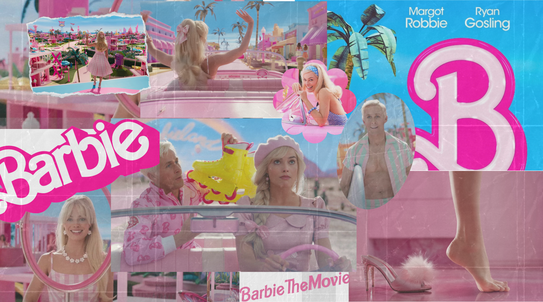 Barbie the Movie: Margot Robbie and Ryan Gosling in bubblegum pink